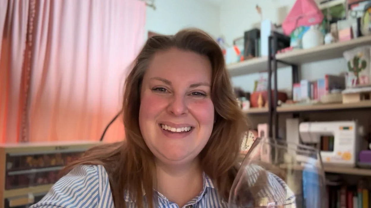 Wine & WIPs: English Paper Piecing & Poliziano Rosso di Montepulciano - Happy Little Quilt Shop