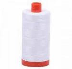 Cotton Mako Thread 50wt 1300m WHITE - Happy Little Quilt Shop