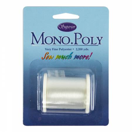 MonoPoly Invisible Polyester Thread .004mm 2200yds - Happy Little Quilt Shop