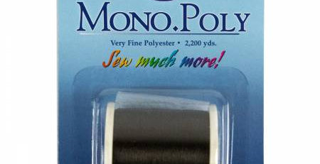 MonoPoly Invisible Polyester Thread .004mm 2200yds Smoke - Happy Little Quilt Shop