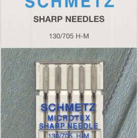Schmetz Sharp / Microtex Machine Needle Size 12/80 - Happy Little Quilt Shop