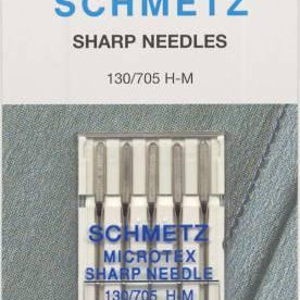 Schmetz Sharp / Microtex Machine Needle Size 12/80 - Happy Little Quilt Shop