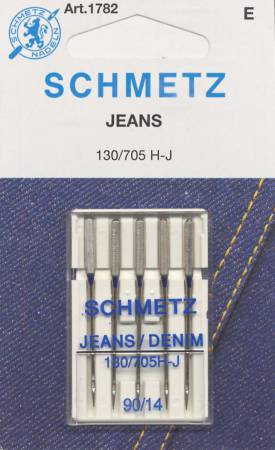 Schmetz Denim/Jeans Machine Needle Size 14/90 - Happy Little Quilt Shop