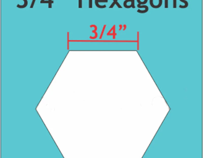 Hexagon 3/4 750pcs - Happy Little Quilt Shop