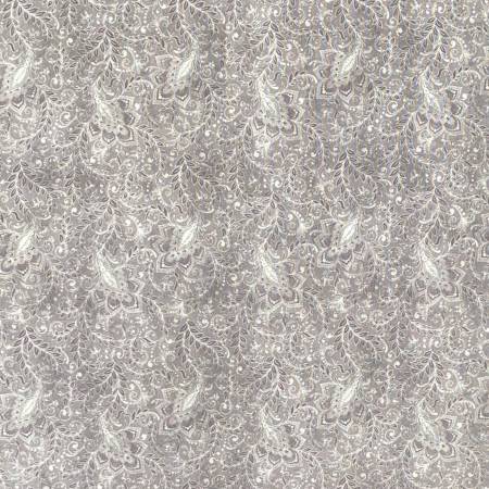 Classic-Mini Jacquard-Silver Digital 118in Wide - Happy Little Quilt Shop