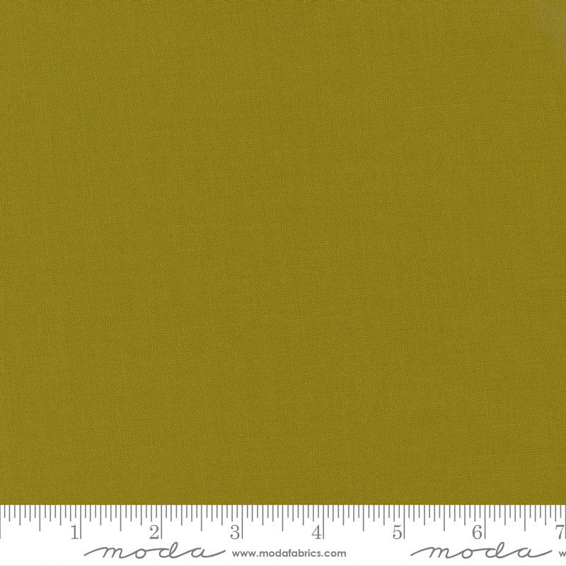 Bella Solids Green Olive Moda fabric - Happy Little Quilt Shop