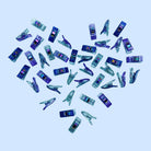 Mixed Glitter Clips - Pack of 50 - Happy Little Quilt Shop