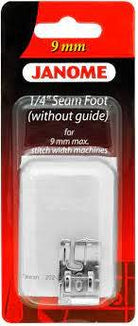 1/4" Foot w/o guide 9mm - Happy Little Quilt Shop