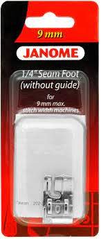 1/4" Foot w/o guide 9mm - Happy Little Quilt Shop