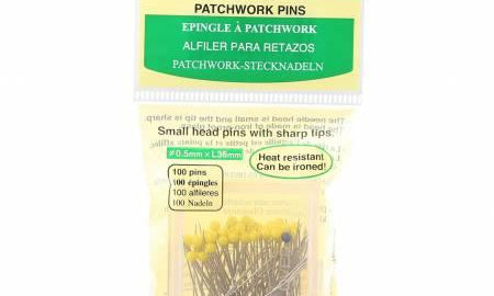 Patchwork Glasshead Pin Size 23 - 1 7/16in 100ct - Happy Little Quilt Shop