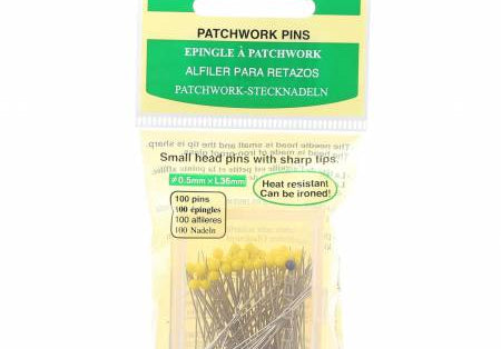 Patchwork Glasshead Pin Size 23 - 1 7/16in 100ct - Happy Little Quilt Shop