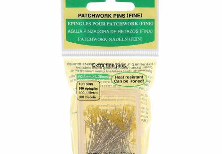 Patchwork Glasshead Pin Size 30 - 1 1/2in 100ct - Happy Little Quilt Shop