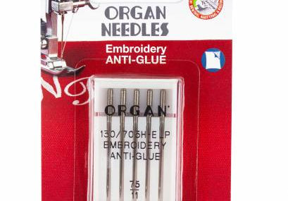 Organ Needles Anti Glue Size 75/11 Blister Pack - Happy Little Quilt Shop