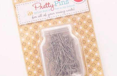 Pretty Pins - Rustproof Blocking T Pins by Lori Holt - Happy Little Quilt Shop