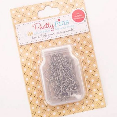 Pretty Pins - Rustproof Blocking T Pins by Lori Holt - Happy Little Quilt Shop