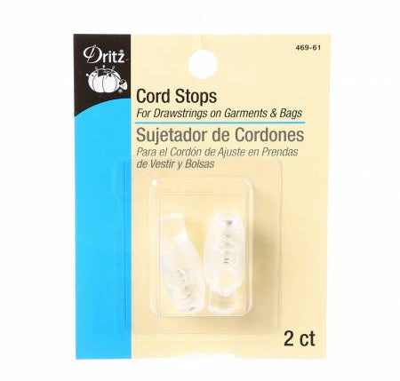 Cord Stops Clear 2 ct - Happy Little Quilt Shop