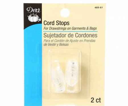 Cord Stops Clear 2 ct