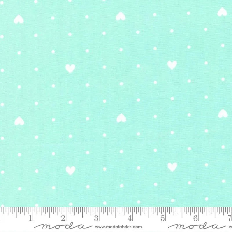 108" Lighthearted Aqua 108009 13 Moda Basics Fabric - Happy Little Quilt Shop