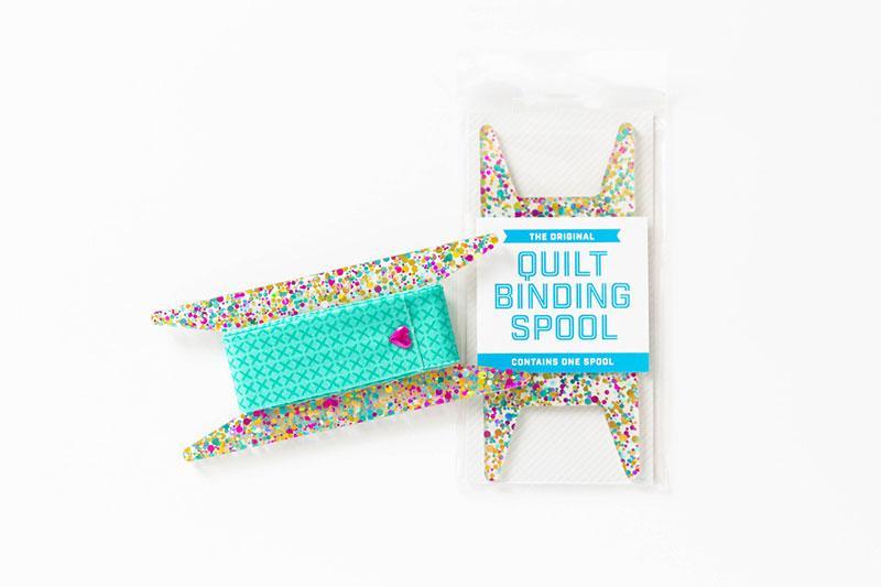 Glitter Binding Spool Teal/Aq/Gl SSC 300 Stitch Supply - Happy Little Quilt Shop