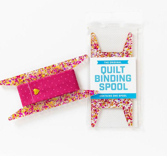 Glitter Binding Spool Pink/Gold SSC 301 Stitch Supply - Happy Little Quilt Shop