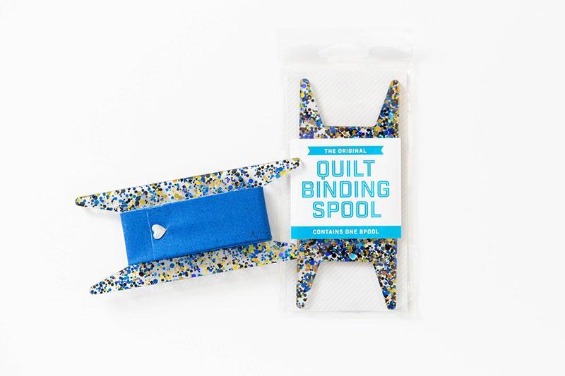 Glitter Binding Spool Blu/Blk/Gl SSC 302 Stitch Supply - Happy Little Quilt Shop