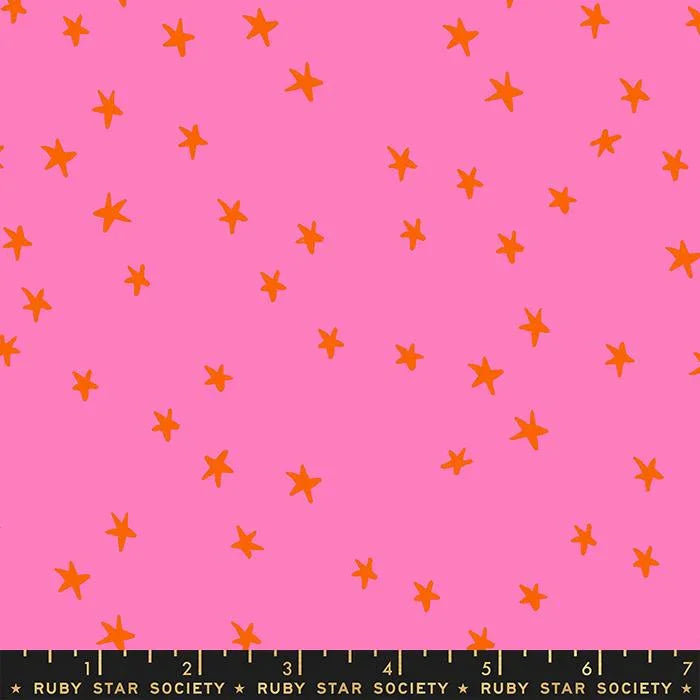 Starry Vivid Pink RS4109 41 Ruby Star Society fabric - Happy Little Quilt Shop