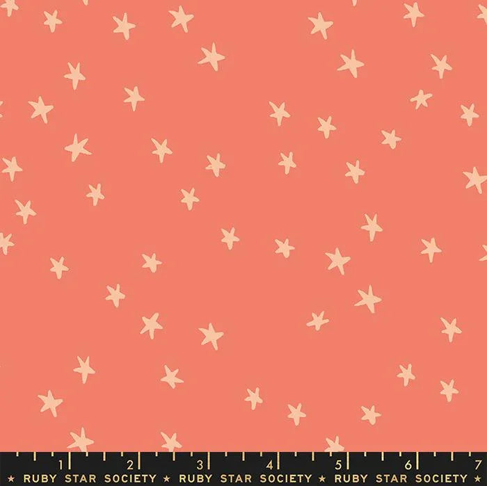 Starry Papaya RS4109 54 Ruby Star Society fabric - Happy Little Quilt Shop