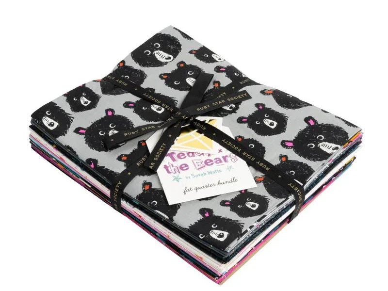 Teddy And The Bears FQ 25 skus RS2102FQ Ruby Star Society Precut fabric - Happy Little Quilt Shop