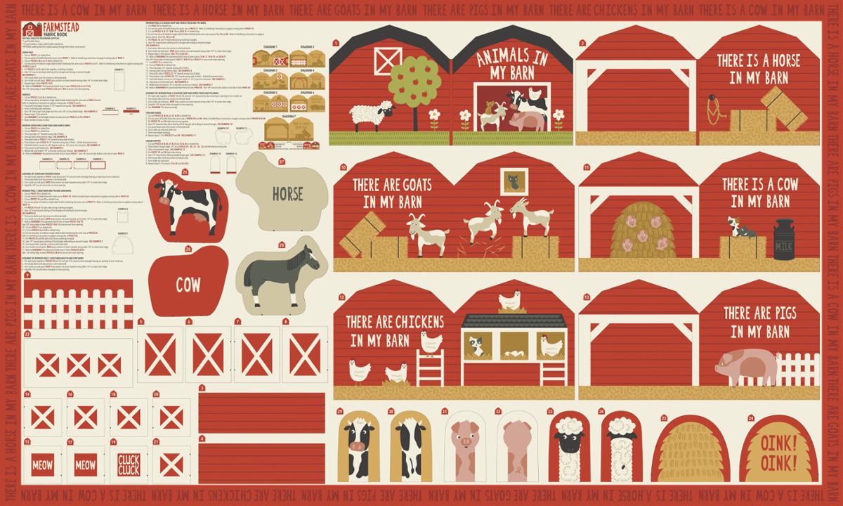 Farmstead Panel Multi 20909 11 Moda - Happy Little Quilt Shop