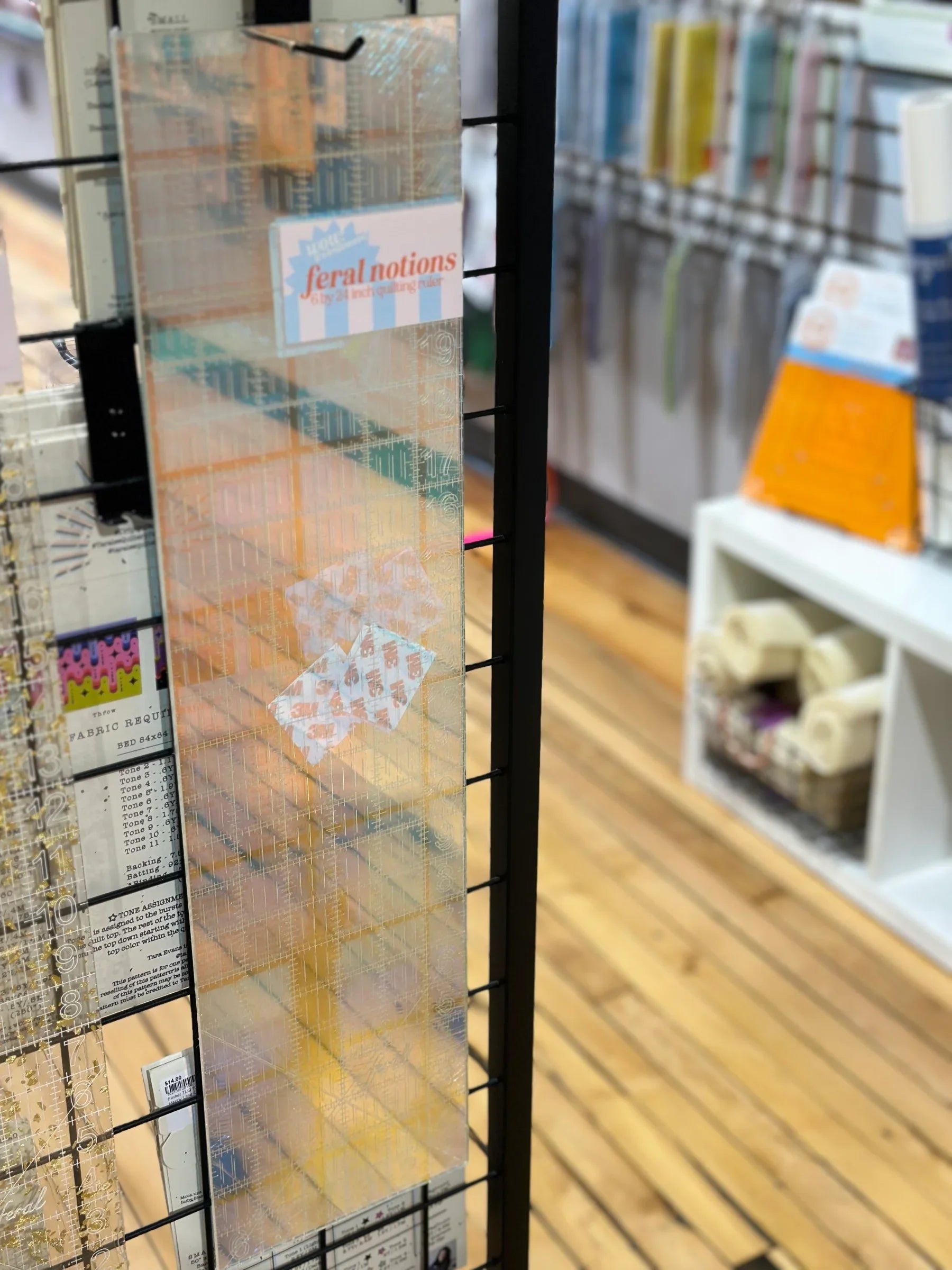 6*24" Iridescent Quilting Ruler - Happy Little Quilt Shop