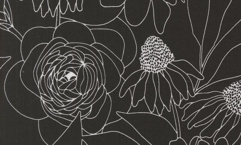 Botany Etched Floral Ink 11557 12 Moda fabric - Happy Little Quilt Shop