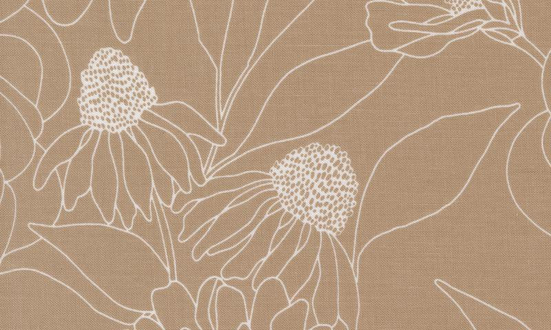 Botany Etched Floral Earth 11557 13 Moda fabric - Happy Little Quilt Shop