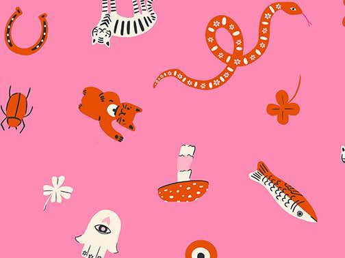 Ooh Lucky Lucky Lucky Pink RS4113 13 Ruby Star Society fabric - Happy Little Quilt Shop