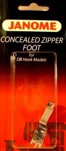 Concealed Zipper Foot DB Hook - Happy Little Quilt Shop