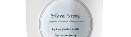 Creator Collection Scented Candle by Cue 7.5oz Fabric Store - Happy Little Quilt Shop