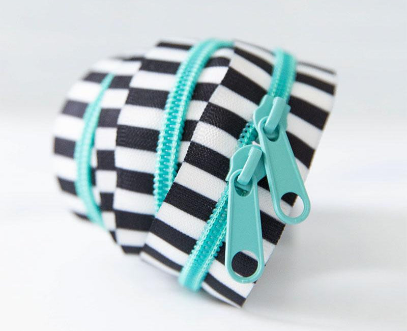 Black & White 30" Zipper Caribe SSCZ04 Stitch Supply#1 - Happy Little Quilt Shop