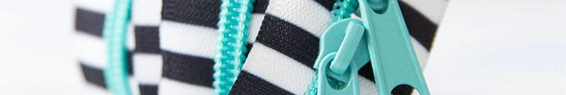 Black & White 30" Zipper Caribe SSCZ04 Stitch Supply - Happy Little Quilt Shop