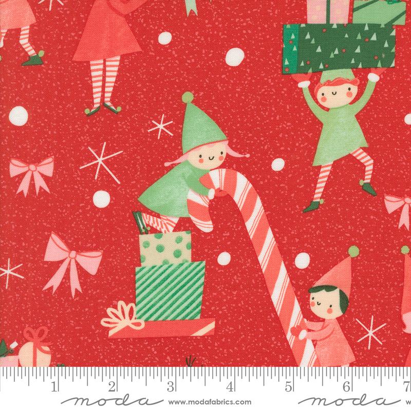 Tiny Christmas Christmas Red 37131 12 Moda fabric - Happy Little Quilt Shop