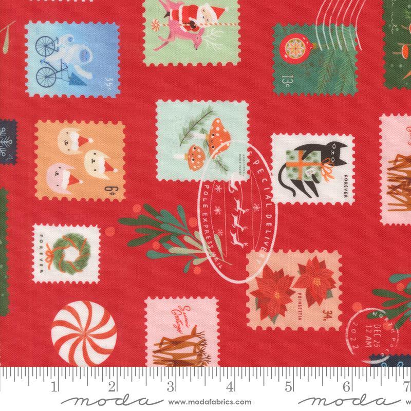 Tiny Christmas Christmas Red 37132 12 Moda fabric - Happy Little Quilt Shop