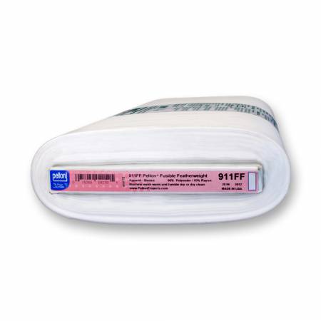 Fusible Feather To Midweight Pellon 20in wide - white - Happy Little Quilt Shop