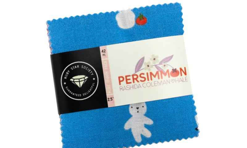 Persimmon Mini Charm Ruby Star - 2.5" squares