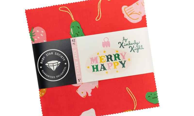 Merry Happy Charm Pack RS3097PP Ruby Star Precut#1