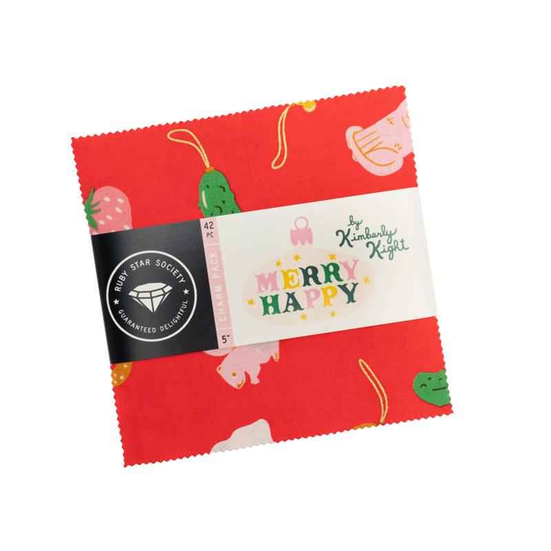 Merry Happy Charm Pack RS3097PP Ruby Star Precut#1