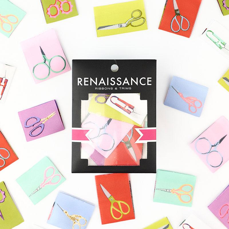 Renaissance Quilt Label - Snip Snip - Happy Little Quilt Shop