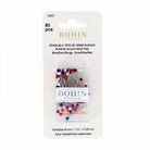Glass Head Pins 1-3/16in 80 Pins Red White Blue - Happy Little Quilt Shop