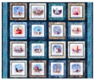 ALL MICHIGAN SHOP HOP 2026 - MICHIGAN PANEL MULTI LIGHTHOUSES - Happy Little Quilt Shop