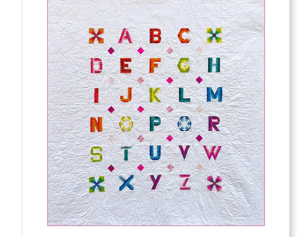 Alison Glass + Guicy Guice Mini Alphabet Quilt Pattern - Happy Little Quilt Shop