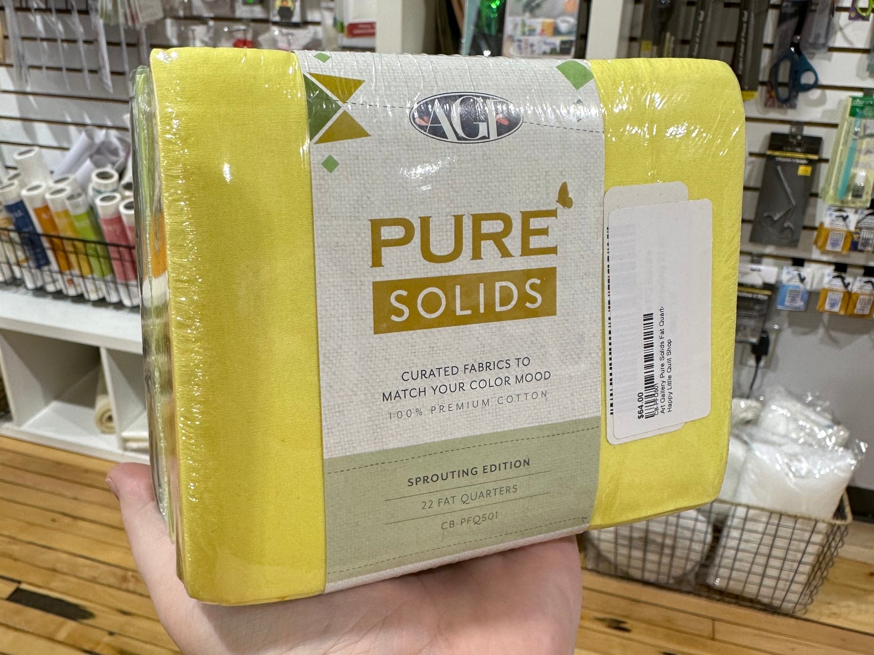 Art Gallery Pure Solids Fat Quarter Bundle-Sprouting Edition fabric - Happy Little Quilt Shop