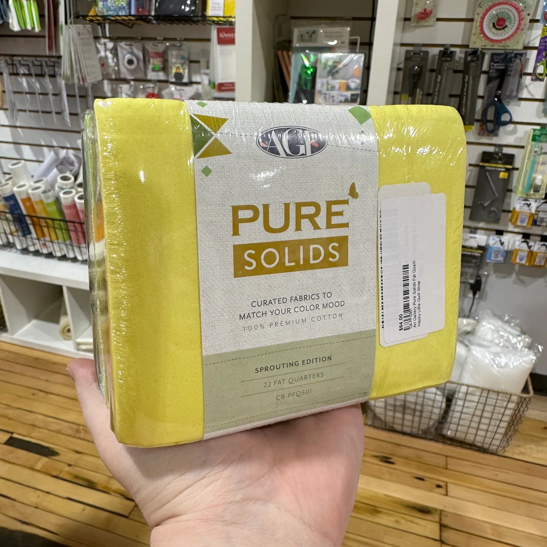 Art Gallery Pure Solids Fat Quarter Bundle-Sprouting Edition fabric - Happy Little Quilt Shop