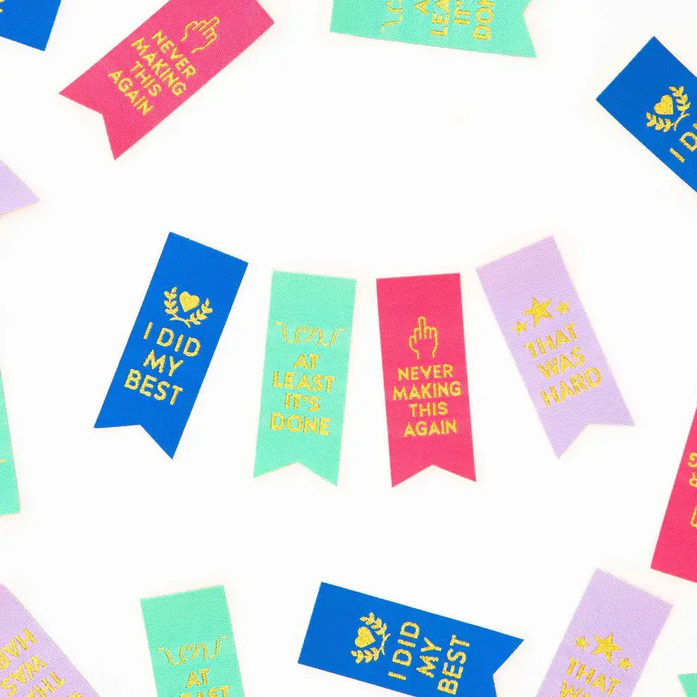 Award Ribbon Multipack Woven Labels - Happy Little Quilt Shop